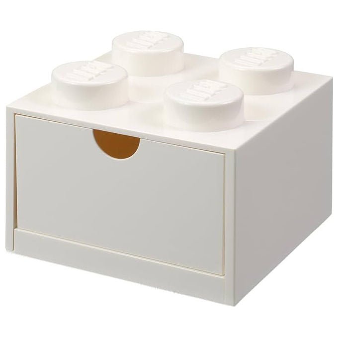 Room Copenhagen cassetto da scrivania Lego 4, contenitore impilabile, grigio, 158x158x113 mm, organizer ufficio