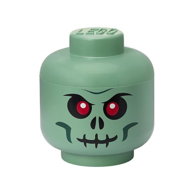 Room Copenhagen LEGO storage head mini zombie, scatola portaoggetti impilabile, organizer per bambini, 360 ml