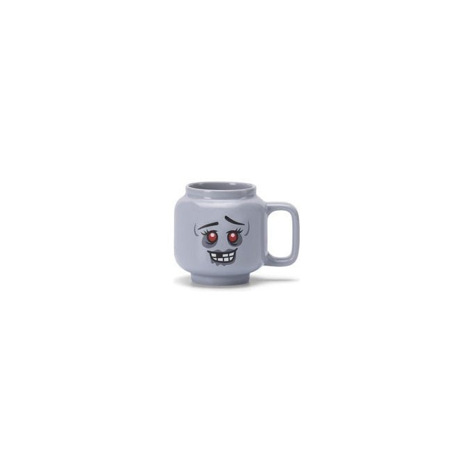 Lego tazza in ceramica zombie, minifigura, 255 ml, grigio chiaro, lavastoviglie e microonde, accessorio casa, idea regalo