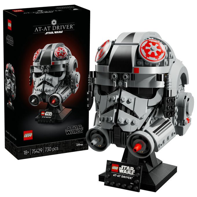 Lego Star Wars casco pilota di AT-AT 75429, set da costruzione per adulti, 730 pezzi, collezione caschi