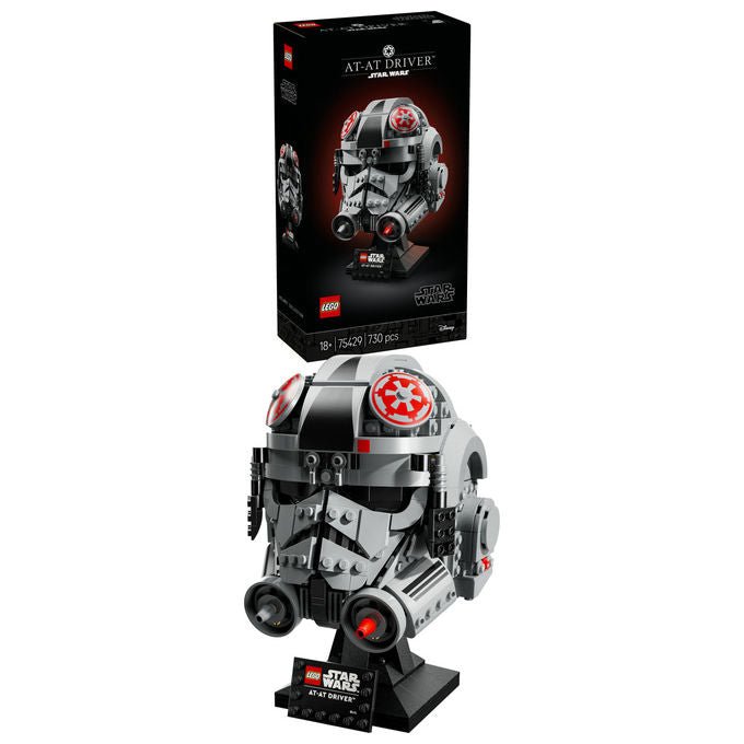 Lego Star Wars casco pilota di AT-AT 75429, set da costruzione per adulti, 730 pezzi, collezione caschi