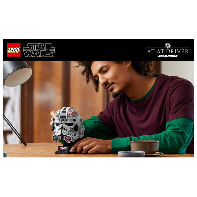 Lego Star Wars casco pilota di AT-AT 75429, set da costruzione per adulti, 730 pezzi, collezione caschi