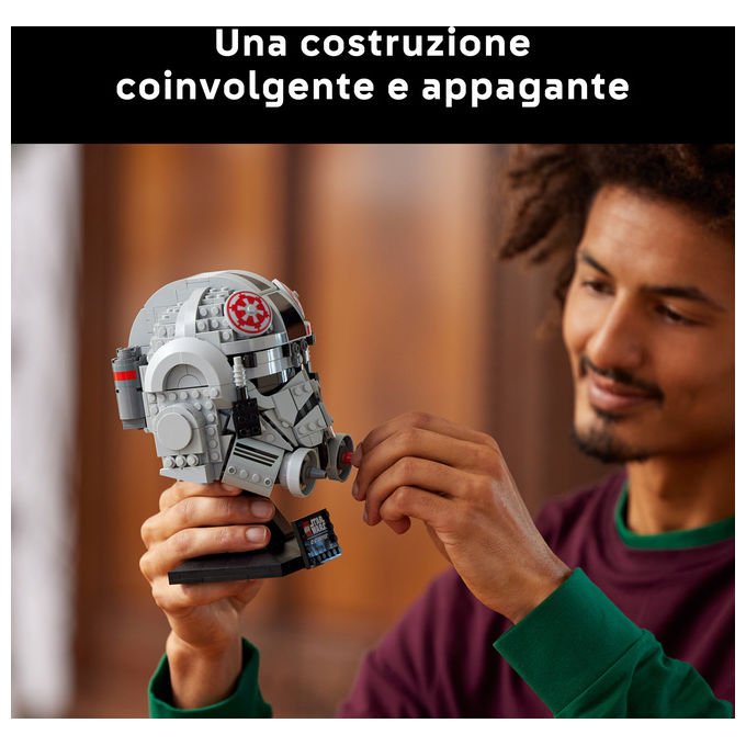Lego Star Wars casco pilota di AT-AT 75429, set da costruzione per adulti, 730 pezzi, collezione caschi