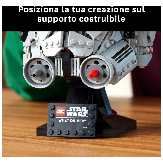 Lego Star Wars casco pilota di AT-AT 75429, set da costruzione per adulti, 730 pezzi, collezione caschi