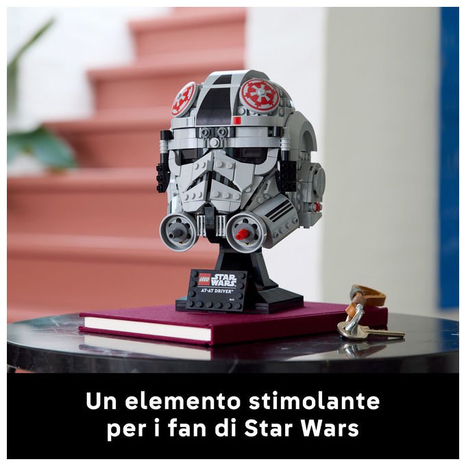 Lego Star Wars casco pilota di AT-AT 75429, set da costruzione per adulti, 730 pezzi, collezione caschi