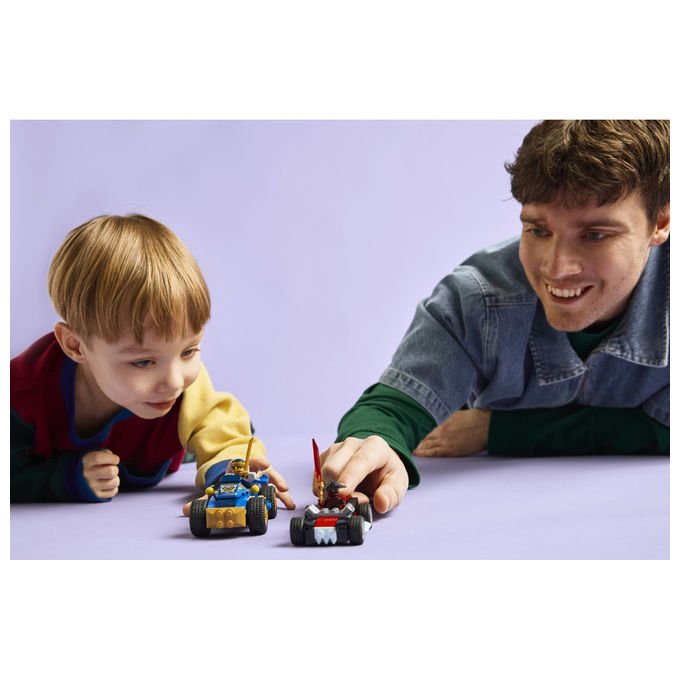 Lego Ninjago 71840 duello ad alta velocita' tra Rogue e Drix, 2 macchine giocattolo, 3 minifigure, 111 pezzi, 4+ anni
