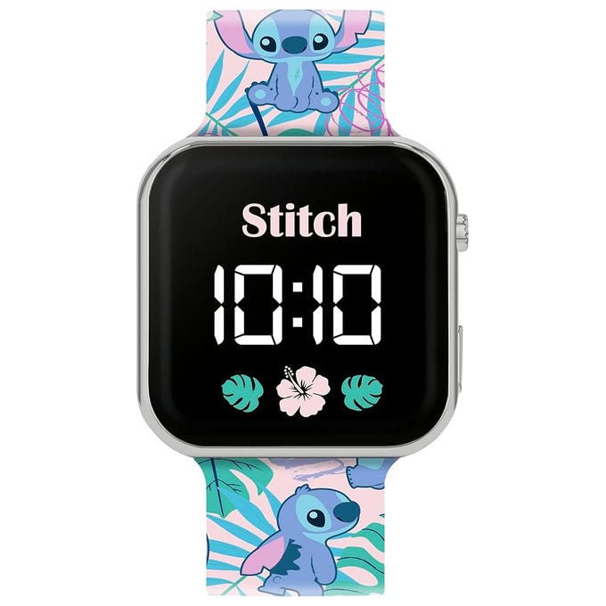 Cartoon orologio bambino Disney Lilo and Stitch, movimento al quarzo, cassa 33 mm, cinturino in plastica, scatola di latta