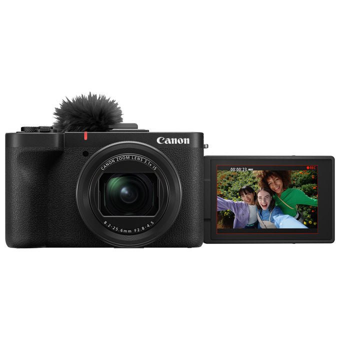 Canon PowerShot V1, fotocamera compatta 22,3 MP, sensore CMOS 1.4'', video 4K, touchscreen orientabile 3'', Wi-Fi, nera