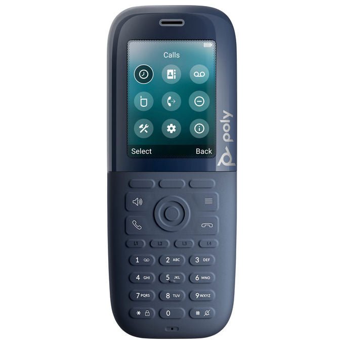 HP Poly Rove 30, ricevitore cordless DECT IP, protezione Microban, IP65, schermo 2.4'', compatibile Teams e Zoom, nero