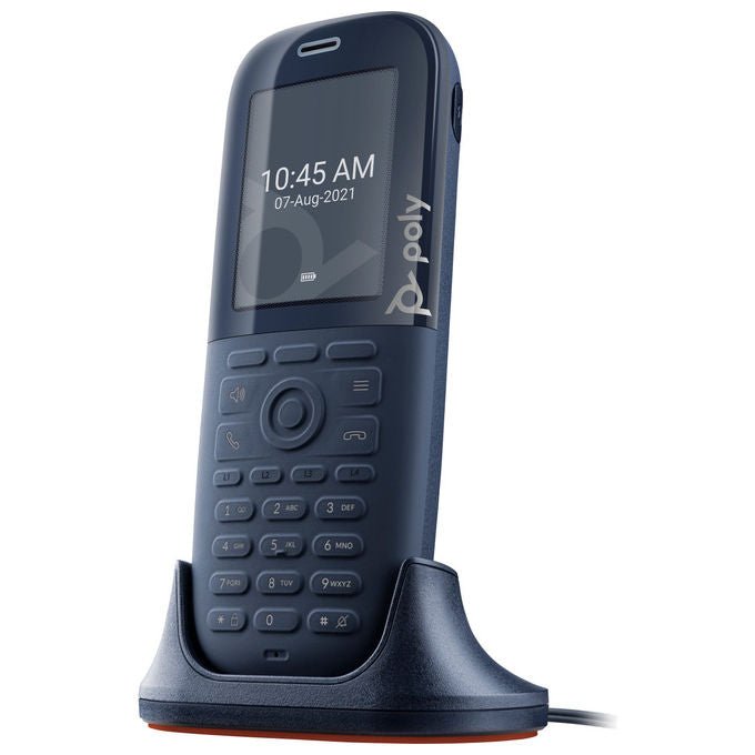 HP Poly Rove 30, ricevitore cordless DECT IP, protezione Microban, IP65, schermo 2.4'', compatibile Teams e Zoom, nero