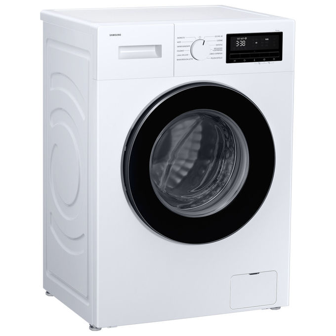Samsung WW80FG3M05AWET Serie 3000 Lavatrice Slim 8 Kg 1400 rpm Classe A Motore Inverter Vapore Igienizzante (85x59.5x46.5 cm) colore Bianco