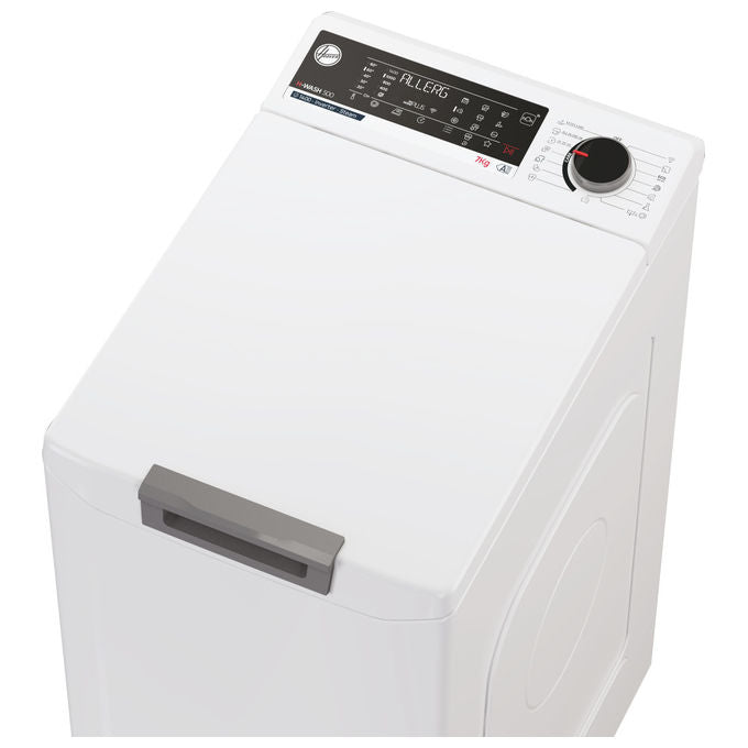Hoover THOS476TM5-S H-Wash 500 Lavatrice Alto Carico 7 Kg 1400 rpm Classe A Wi-Fi Vapore Inverter (86x41x60 cm) colore Bianco