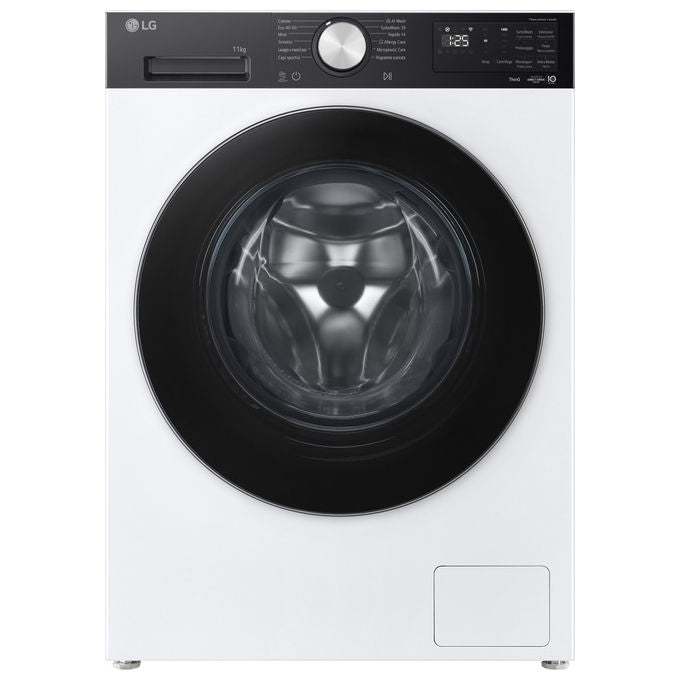 LG F4NX5009TKC Serie X5 Lavatrice Carica Frontale 9 Kg 1400 rpm Classe A Wi-Fi AI DD TurboWash Steam (85x60x56,5 cm) colore Bianco