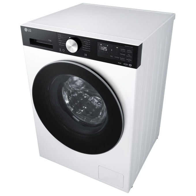 LG F4NX5009TKC Serie X5 Lavatrice Carica Frontale 9 Kg 1400 rpm Classe A Wi-Fi AI DD TurboWash Steam (85x60x56,5 cm) colore Bianco
