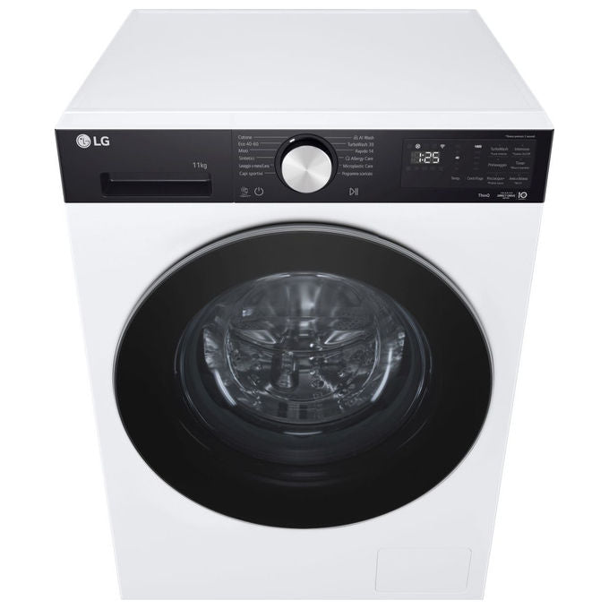 LG F4NX5009TKC Serie X5 Lavatrice Carica Frontale 9 Kg 1400 rpm Classe A Wi-Fi AI DD TurboWash Steam (85x60x56,5 cm) colore Bianco