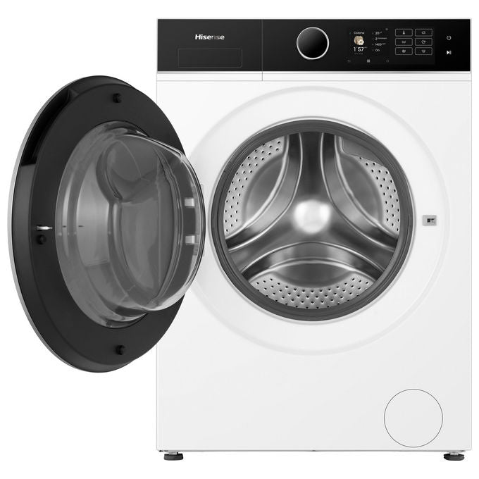 Hisense WF5I8043BWF Lavatrice Frontale 8 Kg 1400 rpm Classe A Vapore Wi-Fi Inverter (85x60x47 cm) colore Bianco