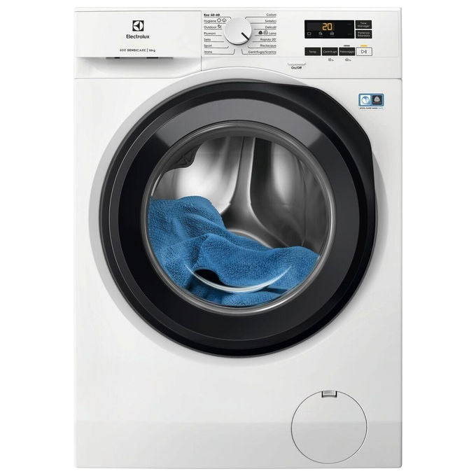 Electrolux EW6F110G Serie 600 Lavatrice Frontale 10 Kg 1400 rpm Classe A SensiCare Hygiene Inverter (84.7x59.7x63.6 cm) colore Bianco