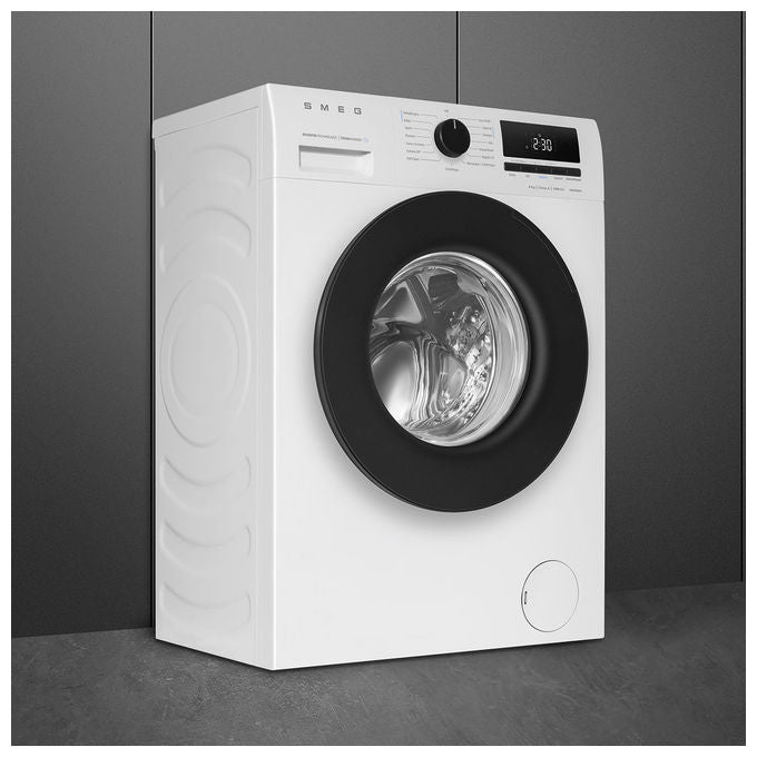 Smeg W3C062A Lavatrice Frontale Slim 6 Kg 1200 rpm Classe A Motore Inverter Funzione Vapore 15 Programmi (84x60x46 cm) colore Bianco