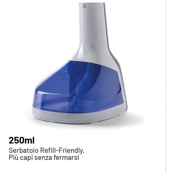 Imetec 9057 Steam Easy Express Stiratore Verticale Portatile 1500 W Vapore Continuo 30 g-min Serbatoio 250 ml colore Bianco Grigio Blu