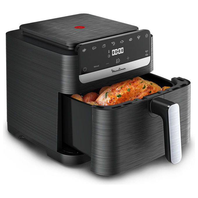 [ComeNuovo] Moulinex EZ8618 Easy Fry Mega Compact Friggitrice ad aria 7.5 L 2020 W programmi preimpostati display touch colore Nero