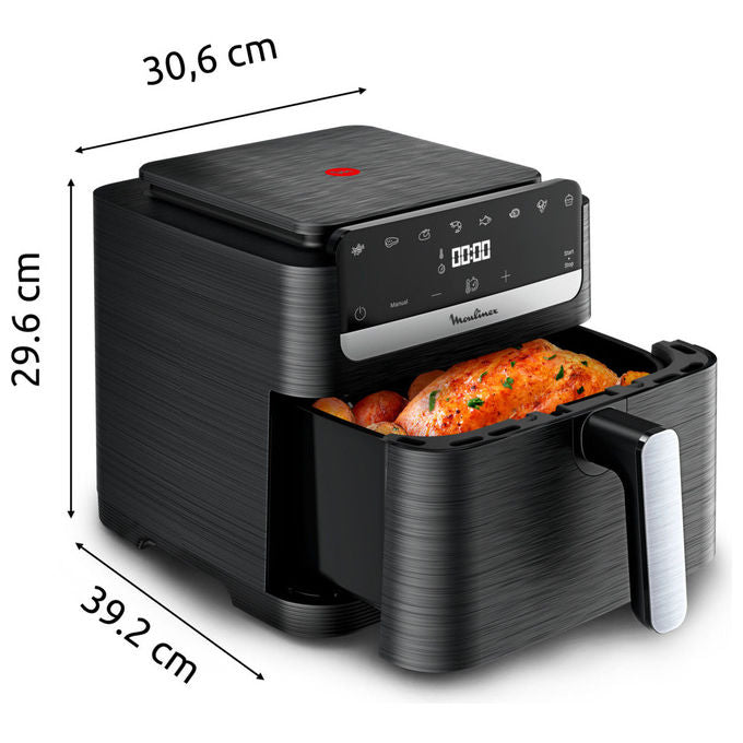 [ComeNuovo] Moulinex EZ8618 Easy Fry Mega Compact Friggitrice ad aria 7.5 L 2020 W programmi preimpostati display touch colore Nero