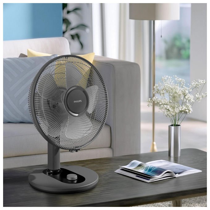 Philips CX1030-01 Serie 1000 Ventilatore da tavolo 35 cm 3 velocita' 2000 m³-h oscillante 35 dB colore Nero