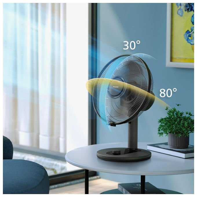 Philips CX1030-01 Serie 1000 Ventilatore da tavolo 35 cm 3 velocita' 2000 m³-h oscillante 35 dB colore Nero