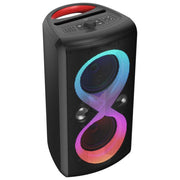 Majestic 116190 BK FIRE 90 Altoparlante per Feste Wireless 5.3 100W RMS Luci LED 7 Effetti Karaoke USB MicroSD AUX Microfono Chitarra Batteria 6000mAh IPX4 colore Nero