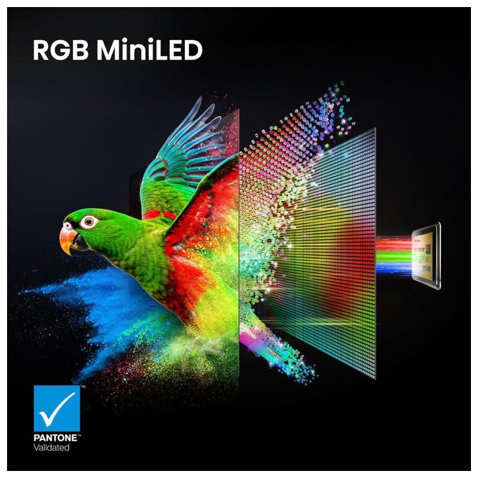 Hisense 75UR9S Smart TV RGB MiniLED 75'' 4K 180Hz Dolby Atmos 4.1.2 VIDAA Wi-Fi 6E colore Grigio