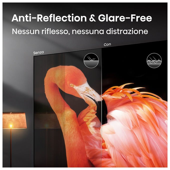 Hisense 55U7S PRO Smart TV Mini LED 55'' 4K 165Hz Dolby Atmos Dolby Vision IQ VIDAA 4 HDMI 2.1 colore Nero