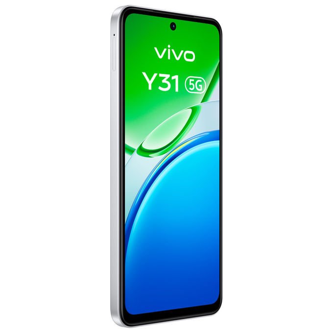 Vivo Y31 5G Smartphone 6.72'' Snapdragon 4 Gen 2 6 GB 256 GB 50 MP 6500 mAh Android 15 colore Bianco