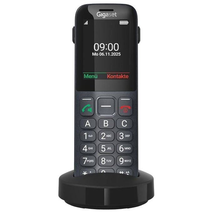 Gigaset S30853-H1236-R101 Comfort 600 SIM Telefono 4G VoLTE Display 2.4'' Bluetooth 5.0 Batteria 1000 mAh colore Antracite
