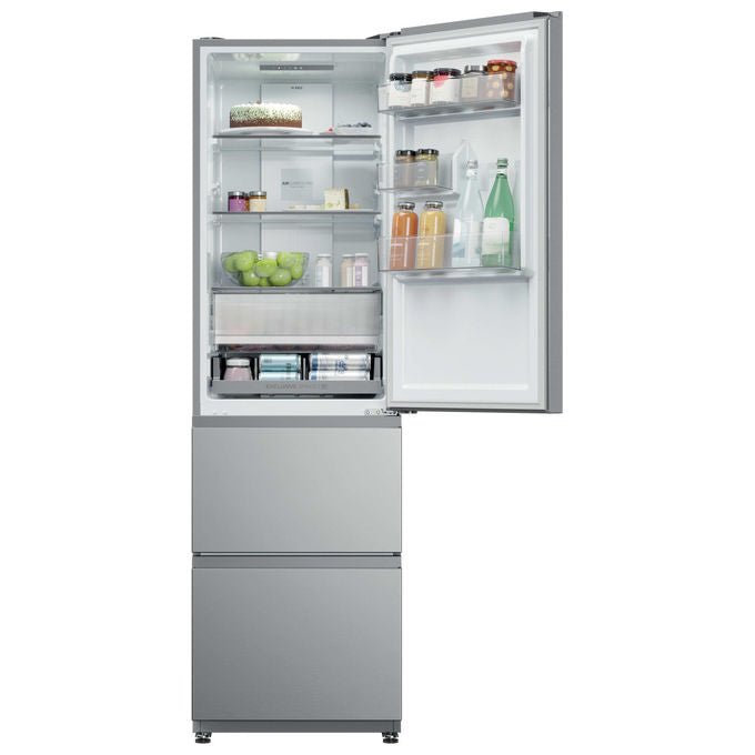 Haier HTR3518DNMX frigorifero combinato 303 L 185 cm classe D 35 dB Total No Frost colore Acciaio inox