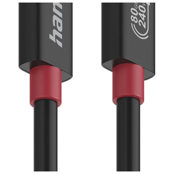 Hama 00200799 Cavo USB-C USB4 Gen 4x2 80 Gbit-s 240W 1 m colore Nero