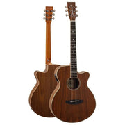 Tanglewood TRU4CEAW Reunion Pro Chitarra Elettroacustica Super Folk top Abete Massello fondo Noce colore Natural Satin