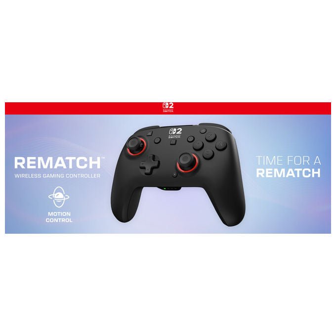 Turtle Beach TBC-8105-05 Rematch Controller Gamepad Wireless Nintendo Switch 2 Switch Lite OLED Levette TMR 40h colore Nero