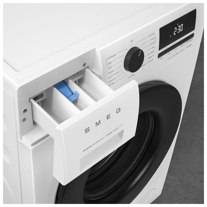 Smeg W3084A20 Lavatrice Frontale 8 Kg 1400 rpm Classe A Inverter 15 Programmi 74 dB (85x60x56 cm) colore Bianco
