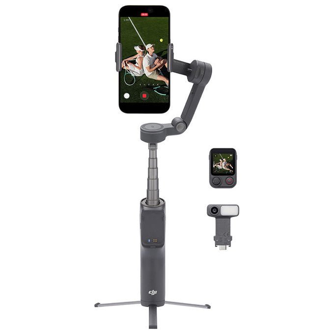 DJI DJOM8A Osmo Mobile 8P Combo Advanced Tracking Stabilizzatore Smartphone 3 assi ActiveTrack 8.0 batteria 10h colore Grigio