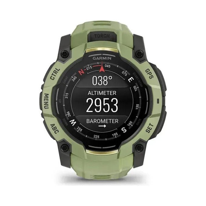 Garmin 010-03020-02 Instinct 3 Smartwatch AMOLED 50 mm GPS 4 GB autonomia 24 giorni resistente 10 ATM colore Verde