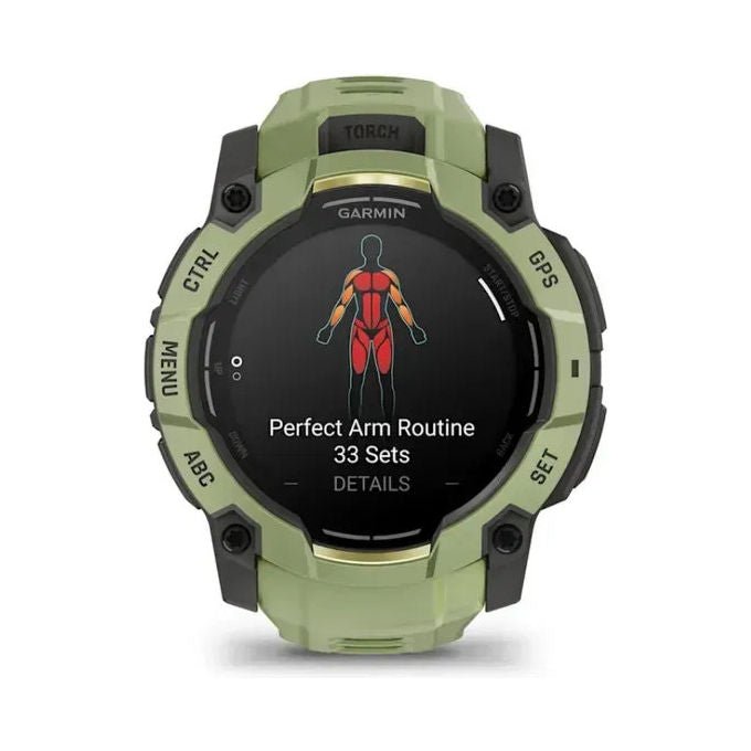 Garmin 010-03020-02 Instinct 3 Smartwatch AMOLED 50 mm GPS 4 GB autonomia 24 giorni resistente 10 ATM colore Verde