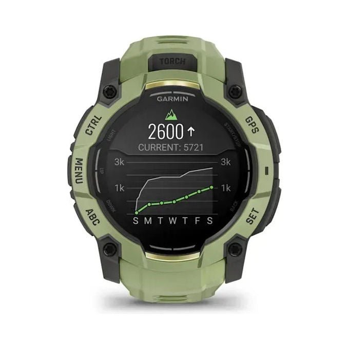 Garmin 010-03020-02 Instinct 3 Smartwatch AMOLED 50 mm GPS 4 GB autonomia 24 giorni resistente 10 ATM colore Verde