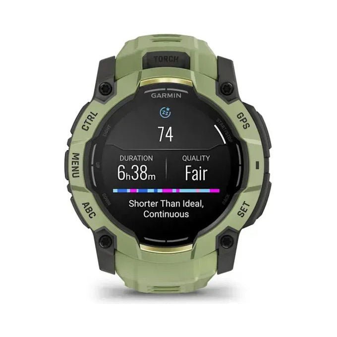 Garmin 010-03020-02 Instinct 3 Smartwatch AMOLED 50 mm GPS 4 GB autonomia 24 giorni resistente 10 ATM colore Verde