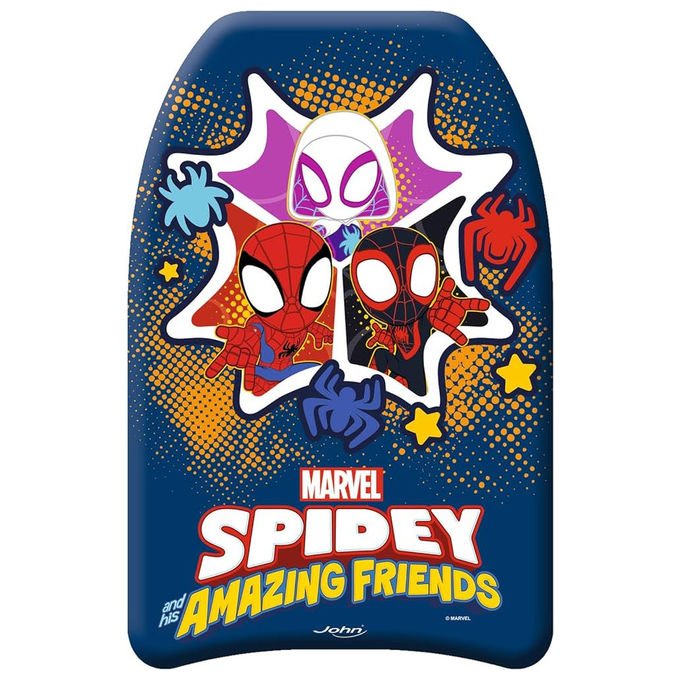 ODS 79226 Spider-Man Tavola da Nuoto per Bambini Marvel colore Blu Giallo Assortito