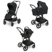 Foppapedretti Spritz Sistema Combinato Trio I-Size Navicella Passeggino Seggiolino Auto dalla nascita fino a 22 Kg colore Licorice