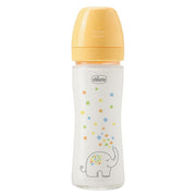 Chicco Perfect Glass Biberon in Vetro Borosilicato Tettarella Physio Silicone Anticolica Flusso Lento 240 ml