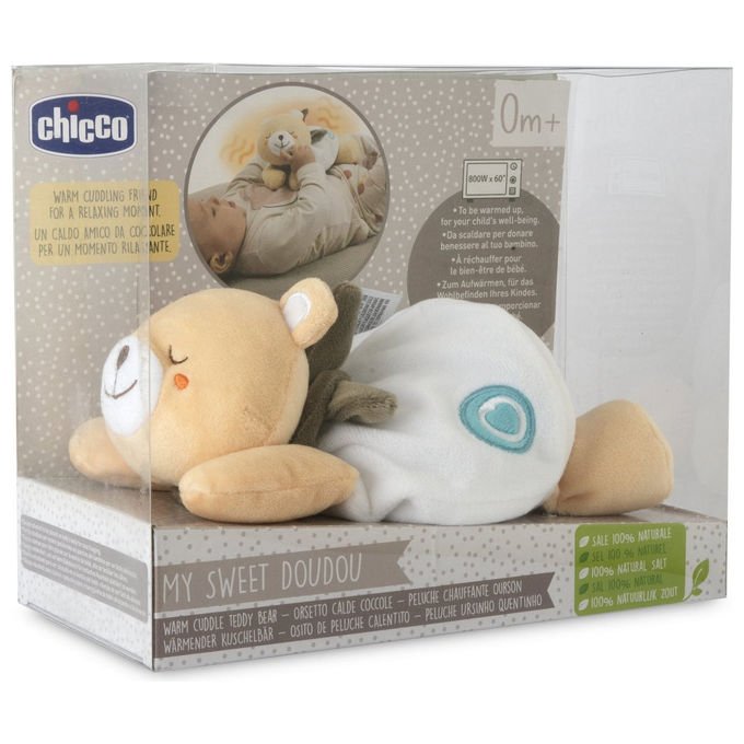 Chicco 00012160000000 Orsetto Warm Cuddle Peluche Scaldabile Sacchetto Sale Naturale Lavabile colore Multicolore