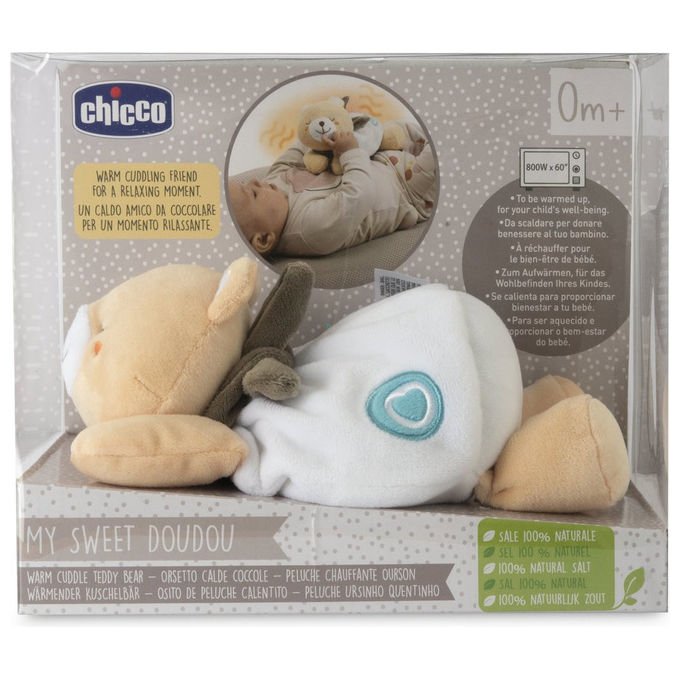 Chicco 00012160000000 Orsetto Warm Cuddle Peluche Scaldabile Sacchetto Sale Naturale Lavabile colore Multicolore
