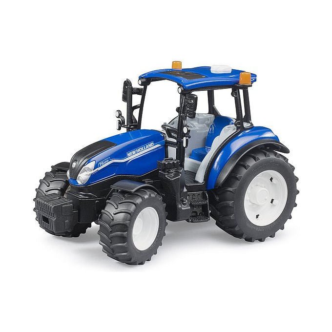 Bruder 02184 New Holland T5.120 Trattore Giocattolo scala 1:16 da 3 anni compatibile attrezzi Bruder colore Blu