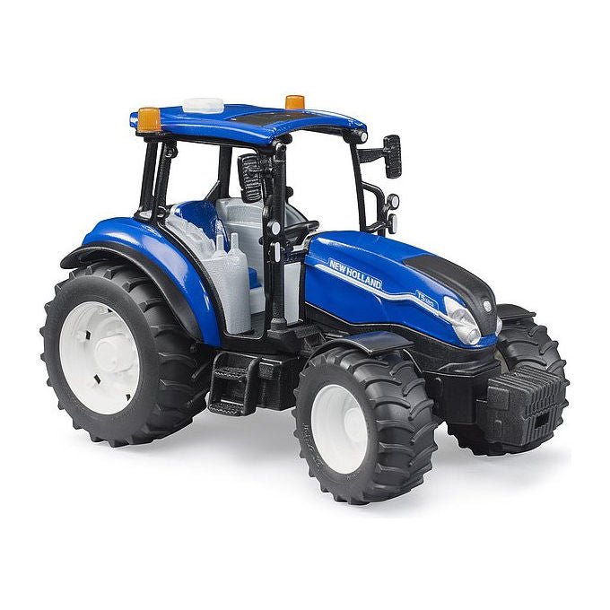 Bruder 02184 New Holland T5.120 Trattore Giocattolo scala 1:16 da 3 anni compatibile attrezzi Bruder colore Blu
