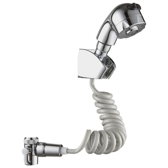 Idrobric BLIDUP0074CR Smart Kit Duplex Doccia ABS 2 Getti Flessibile da 30 a 150 cm Attacco 1-2 colore Cromo